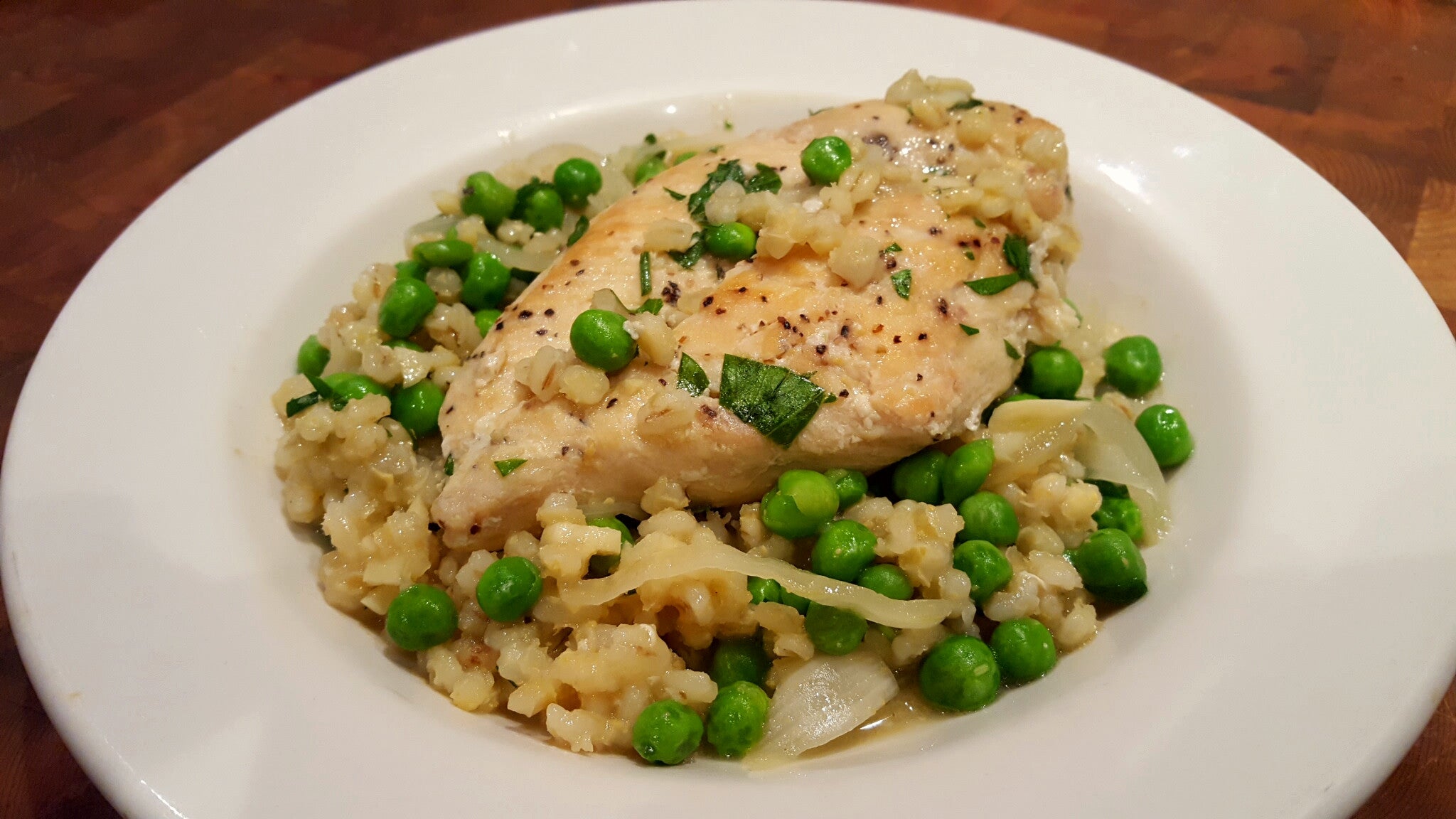 Chicken, Pea & Barley Slow Cooker Recipe