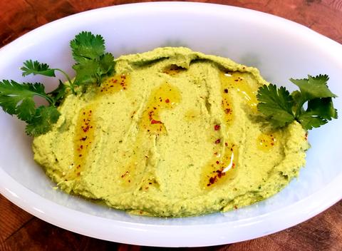 Avocado Cilantro Hummus