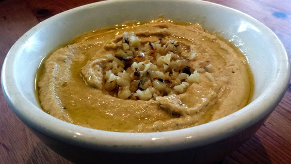 Homemade Roasted Garlic Hummus Recipe