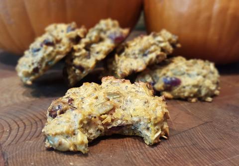 Pumpkin Protein Energy Cookies