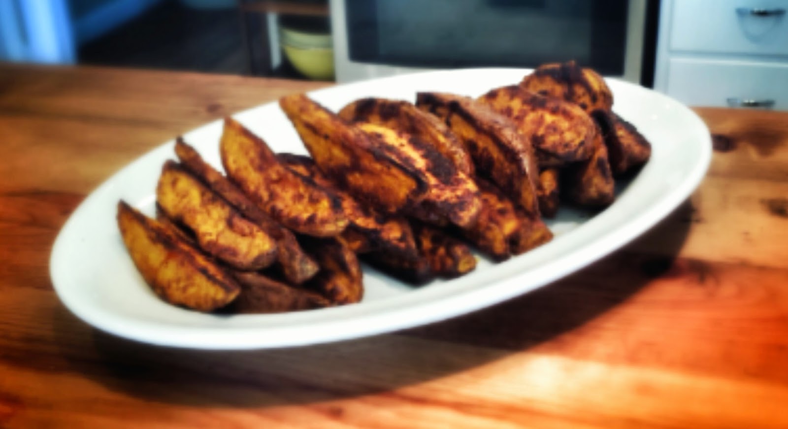 Spicy Roasted Sweet Potato Wedges Recipe