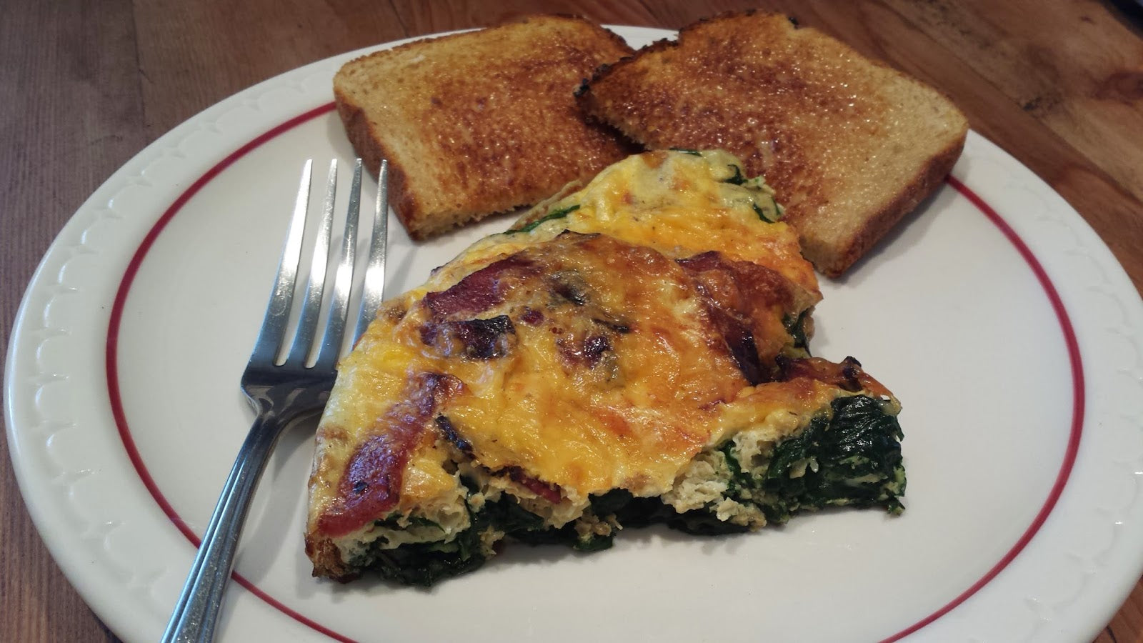 Turkey Bacon & Spinach Frittata