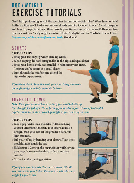 | B.U.F.F. Dudes Bodyweight Book (.PDF VERSION) - Buff Dudes