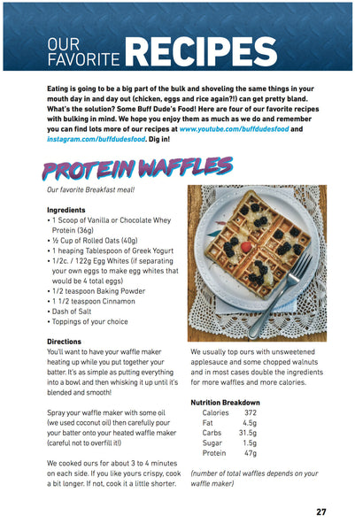 | B.U.F.F. Dudes Bulking Book (.PDF VERSION) - Buff Dudes