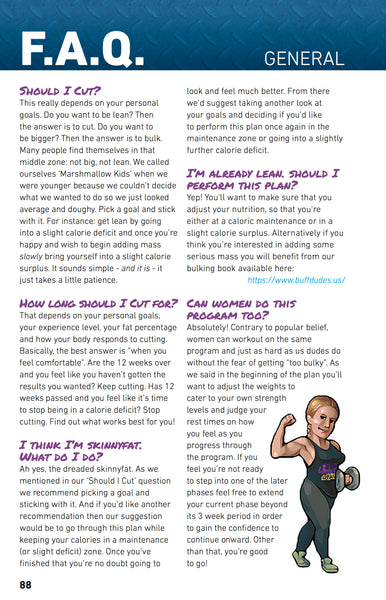 | B.U.F.F. Dudes Cutting Book (.PDF VERSION) - Buff Dudes
