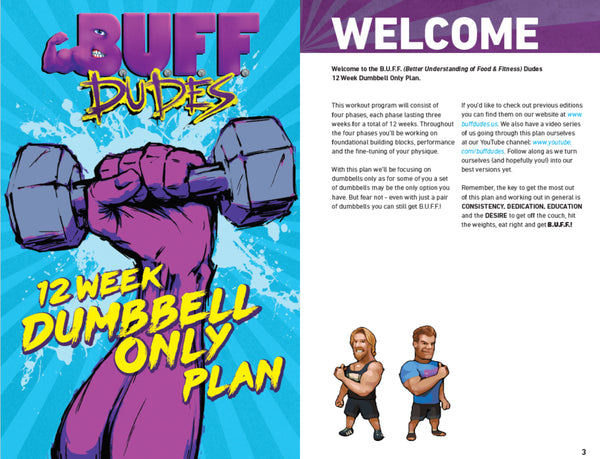 | B.U.F.F. Dudes Dumbbell Only 12 Week Plan ( .PDF ONLY ) - Buff Dudes
