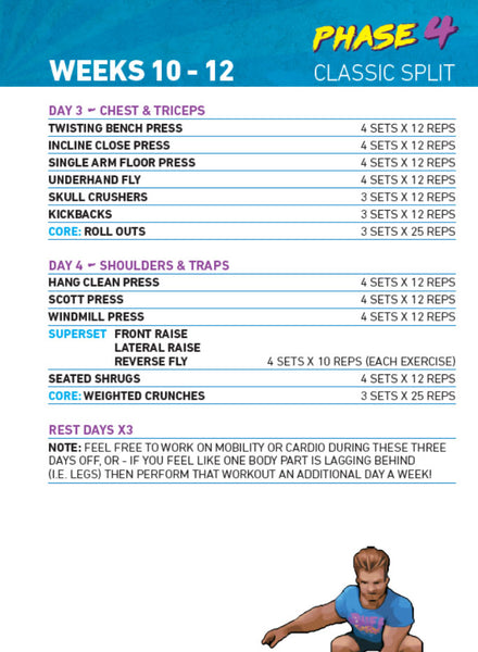 Dumbbell only sales 3 day workout