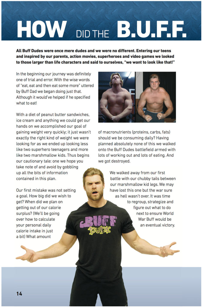 | B.U.F.F. Dudes Bulking Book (.PDF VERSION) | Buff Dudes