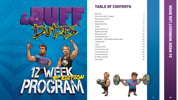 | B.U.F.F. Dudes 12 Week Plan Book (.PDF VERSION) - Buff Dudes
