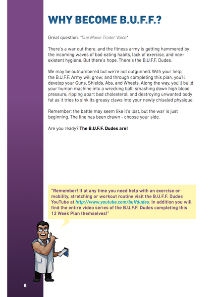 | B.U.F.F. Dudes 12 Week Plan Book (.PDF VERSION) - Buff Dudes